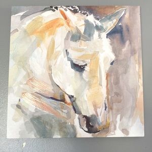 Beautiful canvas painting of a horse.